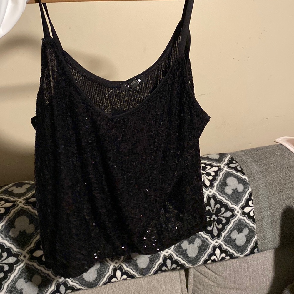 Express Sparkly Black Shirt!